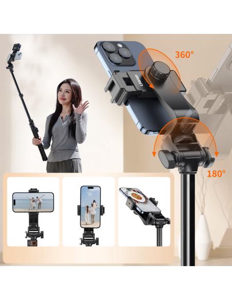 Statyw ULANZI TB64z z uchwytem na telefon i pilotem Bluetooth
