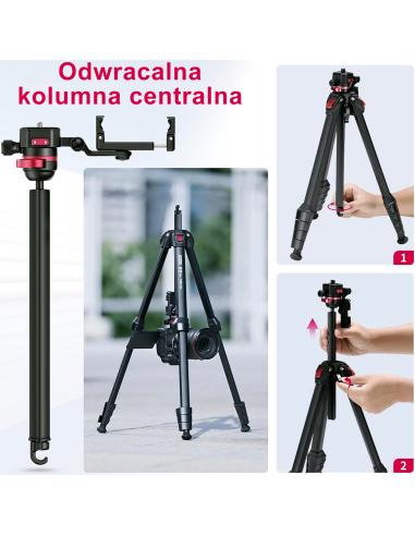 Aluminiowy Statyw 152 cm z odwracaną kolumną...