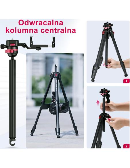 Aluminiowy Statyw 152 cm z odwracaną kolumną ULANZI TT07 OMBRA Claw