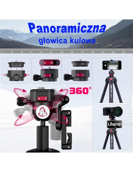 Aluminiowy Statyw 152 cm z odwracaną kolumną ULANZI TT07 OMBRA Claw