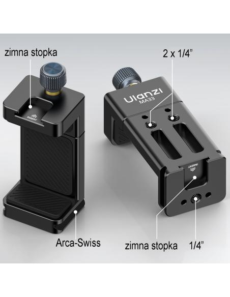 Metalowy uchwyt na smartfona ULANZI MA33