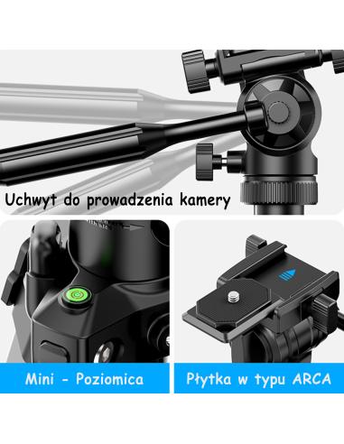 Aluminiowy Statyw 176,5 cm z odwracaną kolumną...