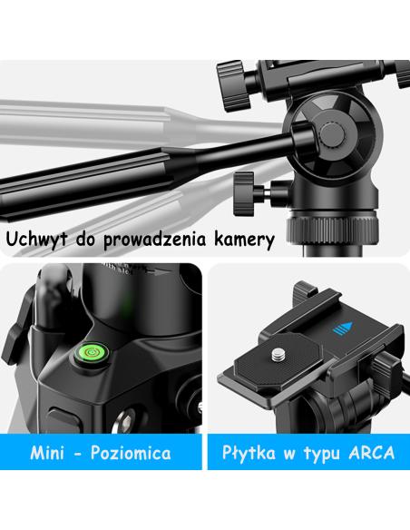 Aluminiowy Statyw 176,5 cm z odwracaną kolumną ULANZI MT-65