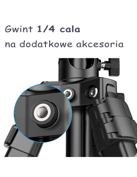 Aluminiowy Statyw 176,5 cm z odwracaną kolumną ULANZI MT-65