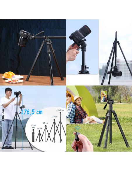 Aluminiowy Statyw 176,5 cm z odwracaną kolumną ULANZI MT-65
