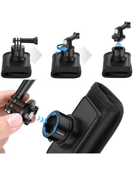 Mocowanie ULANZI CO62 Go-Quick II na plecak do kamer GoPro i smartfonów