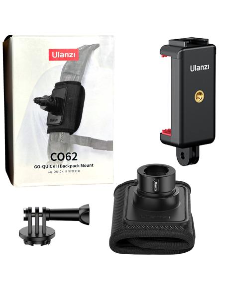 Mocowanie ULANZI CO62 Go-Quick II na plecak do kamer GoPro i smartfonów