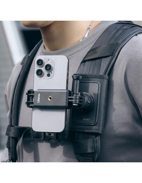 Mocowanie ULANZI CO62 Go-Quick II na plecak do kamer GoPro i smartfonów