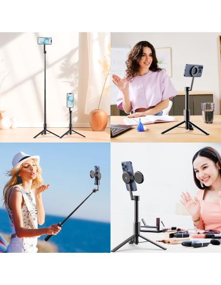 Magnetyczny Selfie Stick ULANZI MG-003 PRO Statyw do Smartfona + pilot BT