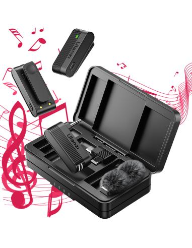 Bezprzewodowe mikrofony krawatowe ULANZI A100