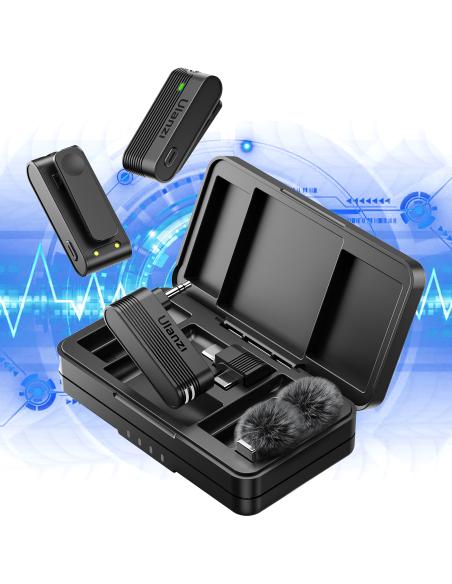 Bezprzewodowe mikrofony krawatowe ULANZI A100