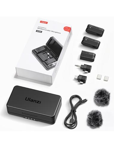 Bezprzewodowe mikrofony krawatowe ULANZI A100