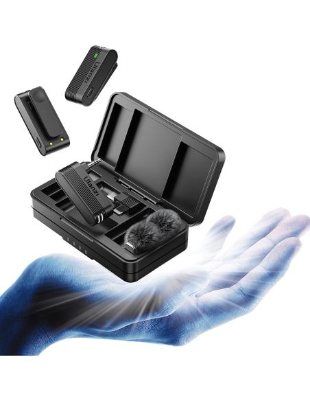 Bezprzewodowe mikrofony krawatowe ULANZI A100