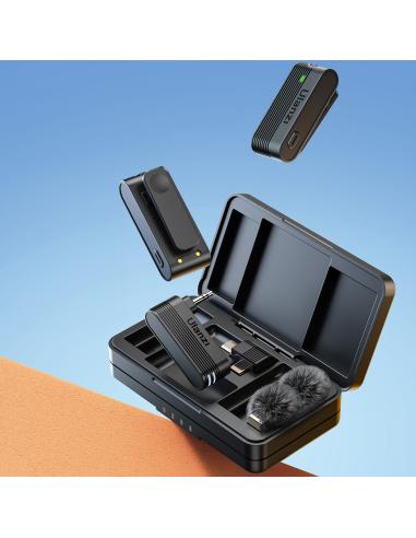 Bezprzewodowe mikrofony krawatowe ULANZI A100