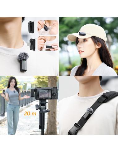 Bezprzewodowe mikrofony krawatowe ULANZI A100