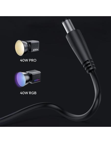 Zasilacz sieciowy ULANZI HT005 do Studyjnych Lamp LED 40W DC 5,5mm 19V 65W