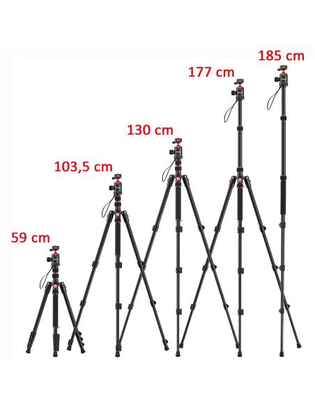 Odwracalny Statyw ULANZI TT31 z solidną głowicą panoramiczną udźwig 4 kg