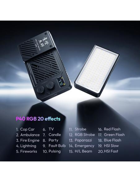Kompaktowa Lampa LED 40W ULANZI LM-P40 RGB