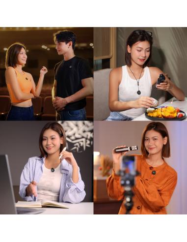 Mikrofony Bezprzewodowe ULANZI A21 czarne USB-C...