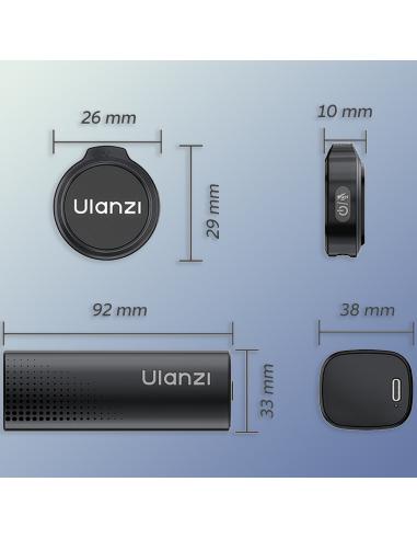 Mikrofony Bezprzewodowe ULANZI A21 czarne USB-C...