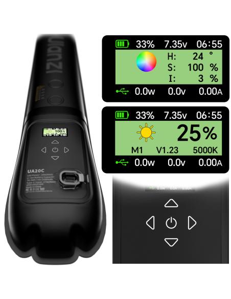 Nadmuchiwana tuba RGB Ulanzi UA20C 20W miecz LED IP66