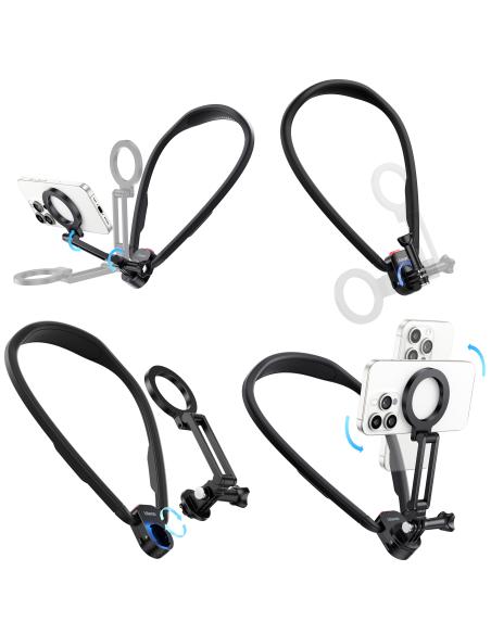 Magnetyczny uchwyt na szyję Ulanzi MG14 do telefonu MagSafe i kamer sportowych GoPro