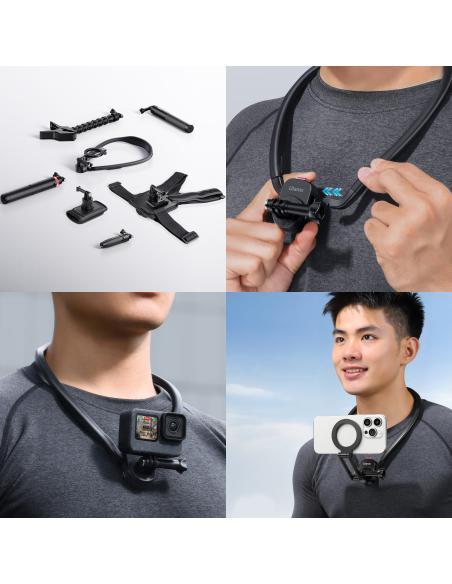 Magnetyczny uchwyt na szyję Ulanzi MG14 do telefonu MagSafe i kamer sportowych GoPro
