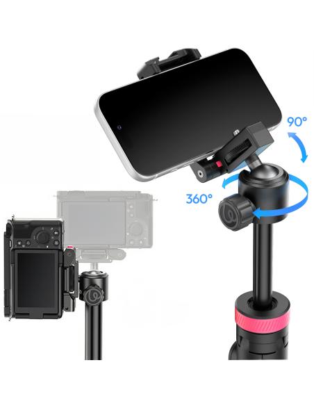 Statyw i kijek do selfie ULANZI MT-44B z uchwytem na telefon i pilotem Bluetooth