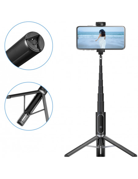 Uchwyt 2w1 statyw / monopod selfie z pilotem Bluetooth  Ulanzi SK-02