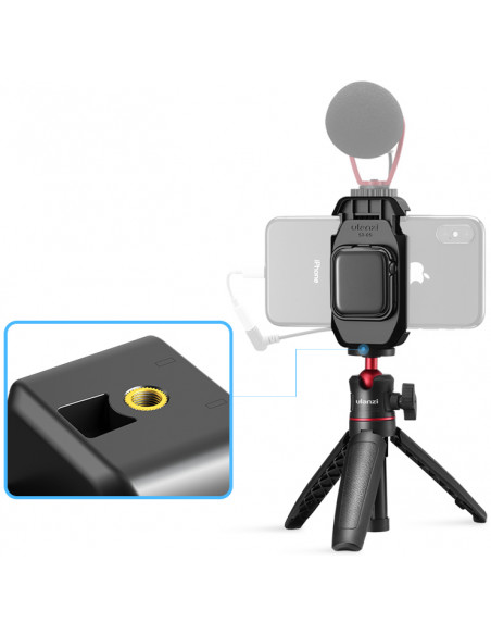 Uchwyt do smartfonu z ramką do Apple Watch Series 5  Ulanzi ST-09