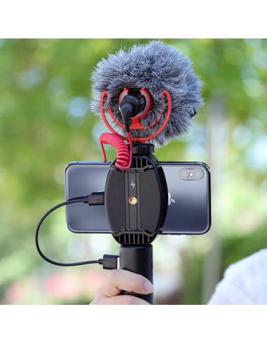 Uchwyt statywowy do telefonu z ładowaniem...