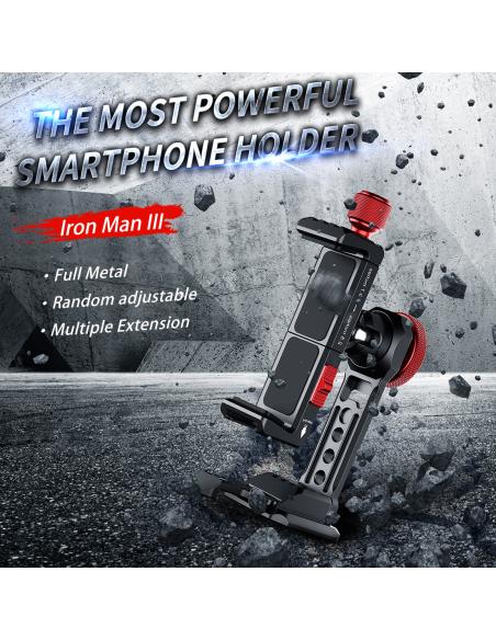 Metalowy uchwyt 360° do smartfonów  Ulanzi ST-14 Iron Man III