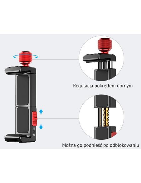 Metalowy uchwyt 360° do smartfonów  Ulanzi ST-14 Iron Man III