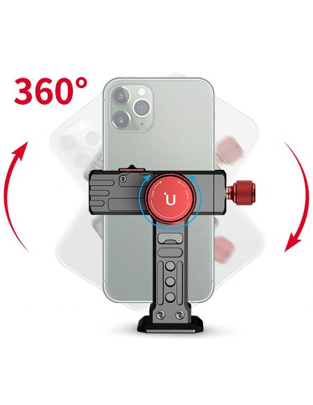 Metalowy uchwyt 360° do smartfonów  Ulanzi ST-14 Iron Man III