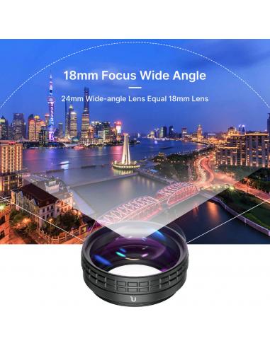 Obiektyw szerokokątny/macro 2w1 do aparatów...