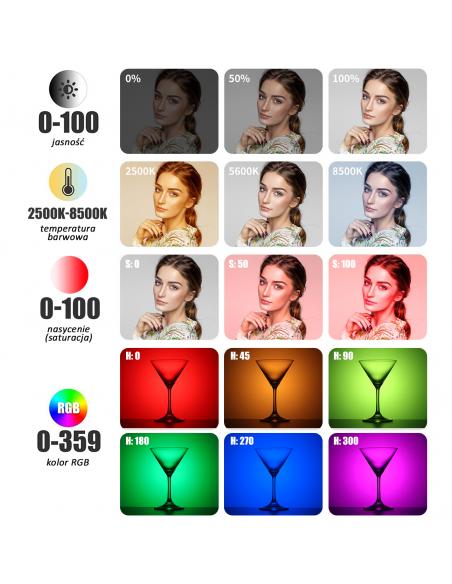 Kieszonkowa lampa LED  Ulanzi VL61 RGB