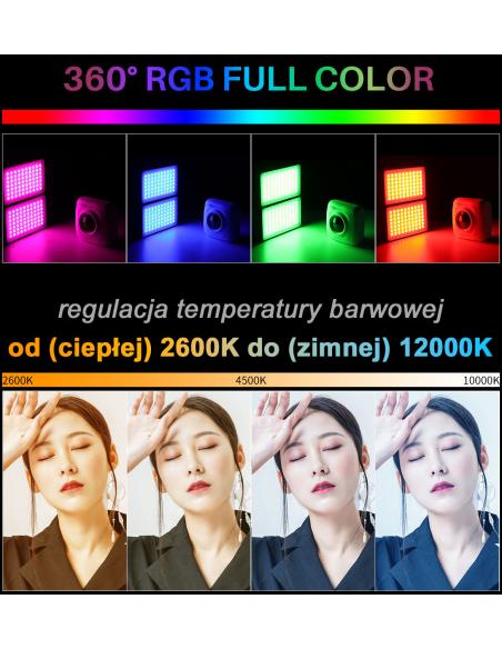 Składana podwójna lampa LED RGB Ulanzi VIJIM R316