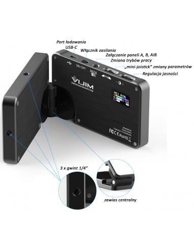 Składana podwójna lampa LED RGB Ulanzi VIJIM R316