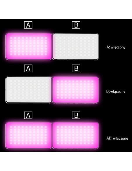 Składana podwójna lampa LED RGB Ulanzi VIJIM R316