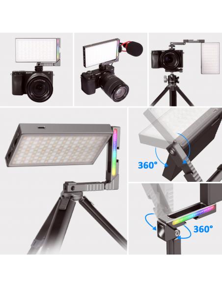 Magnetyczna lampa LED z przegubowym mocowaniem Ulanzi  VIJIM  R70 RGB