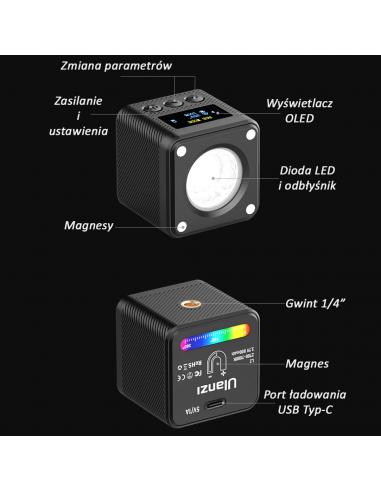 Kompaktowa lampa LED  Ulanzi L2 RGB