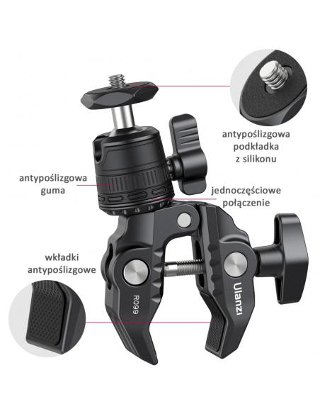 Imadło / zacisk z głowicą kulową Ulanzi R099