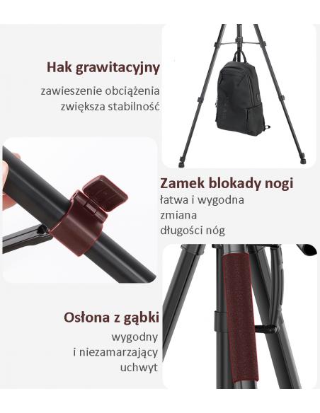 Statyw i monopod z głowicą 360° Ulanzi U-Select VT-01