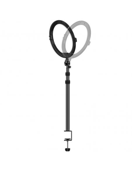 Pierścieniowa lampa biurkowa RGB z uchwytem na telefon i głowicą kulową Ulanzi VIJIM K10