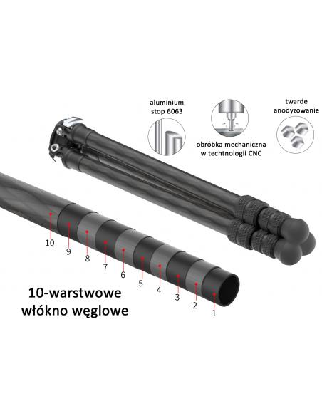 Karbonowy statyw z głowicą  Ulanzi MT-21