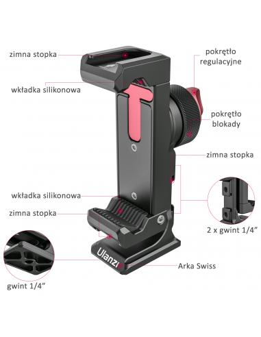 Metalowy uchwyt do telefonu Ulanzi ST-27 Iron...