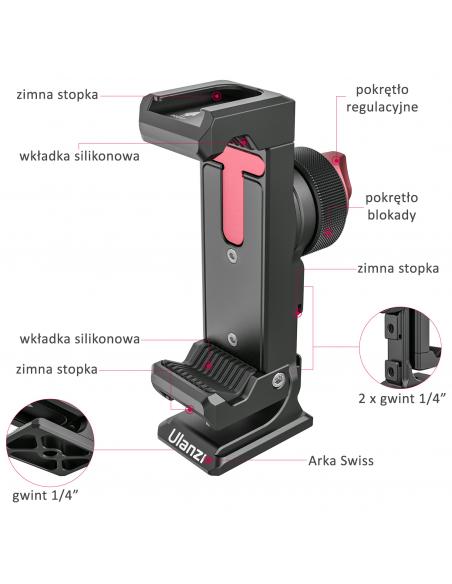 Metalowy uchwyt do telefonu Ulanzi ST-27 Iron Man IV