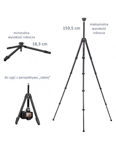 Karbonowy statyw z kulową głowicą panoramiczną...