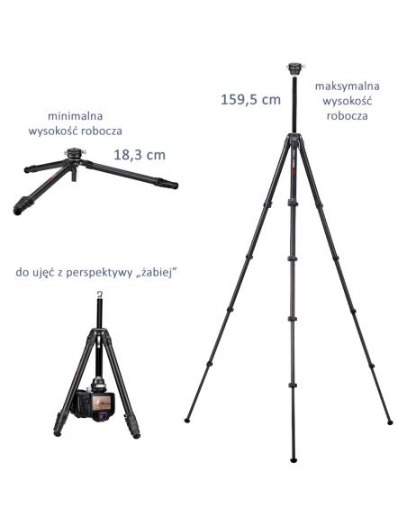 Karbonowy statyw z kulową głowicą panoramiczną  Ulanzi & COMAN ZERO Y