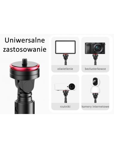 Aluminiowy statyw 3w1 z uchwytem na telefon...